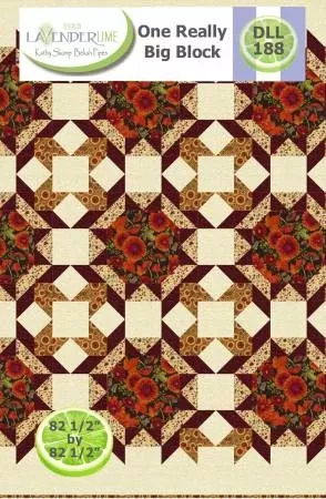 One Really Big Block Quilt Pattern by Lavender Lime