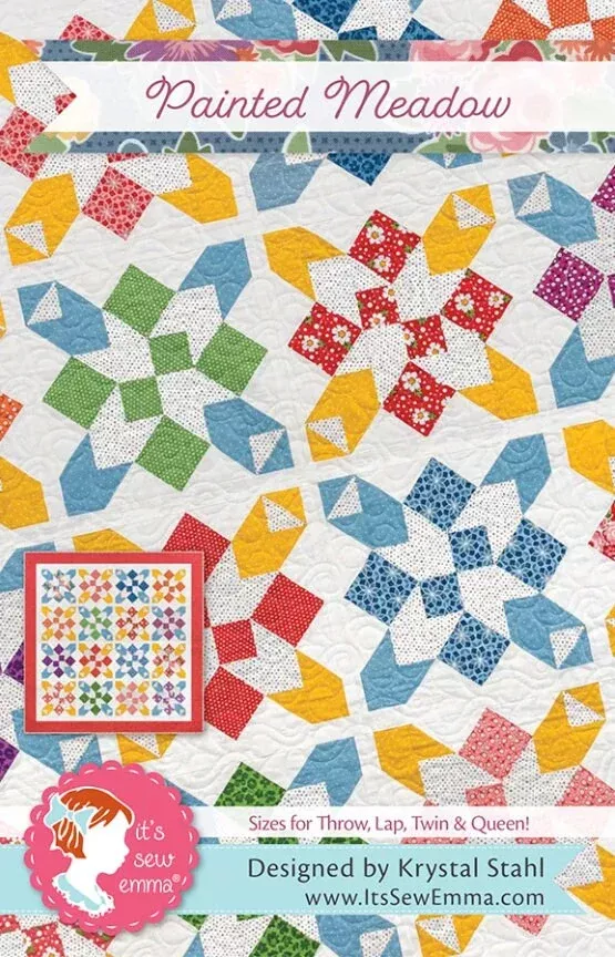 Painted Meadow Quilt Pattern - Krystal Stahl - It's Sew Emma