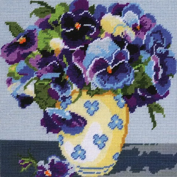 Pansies Needlepoint