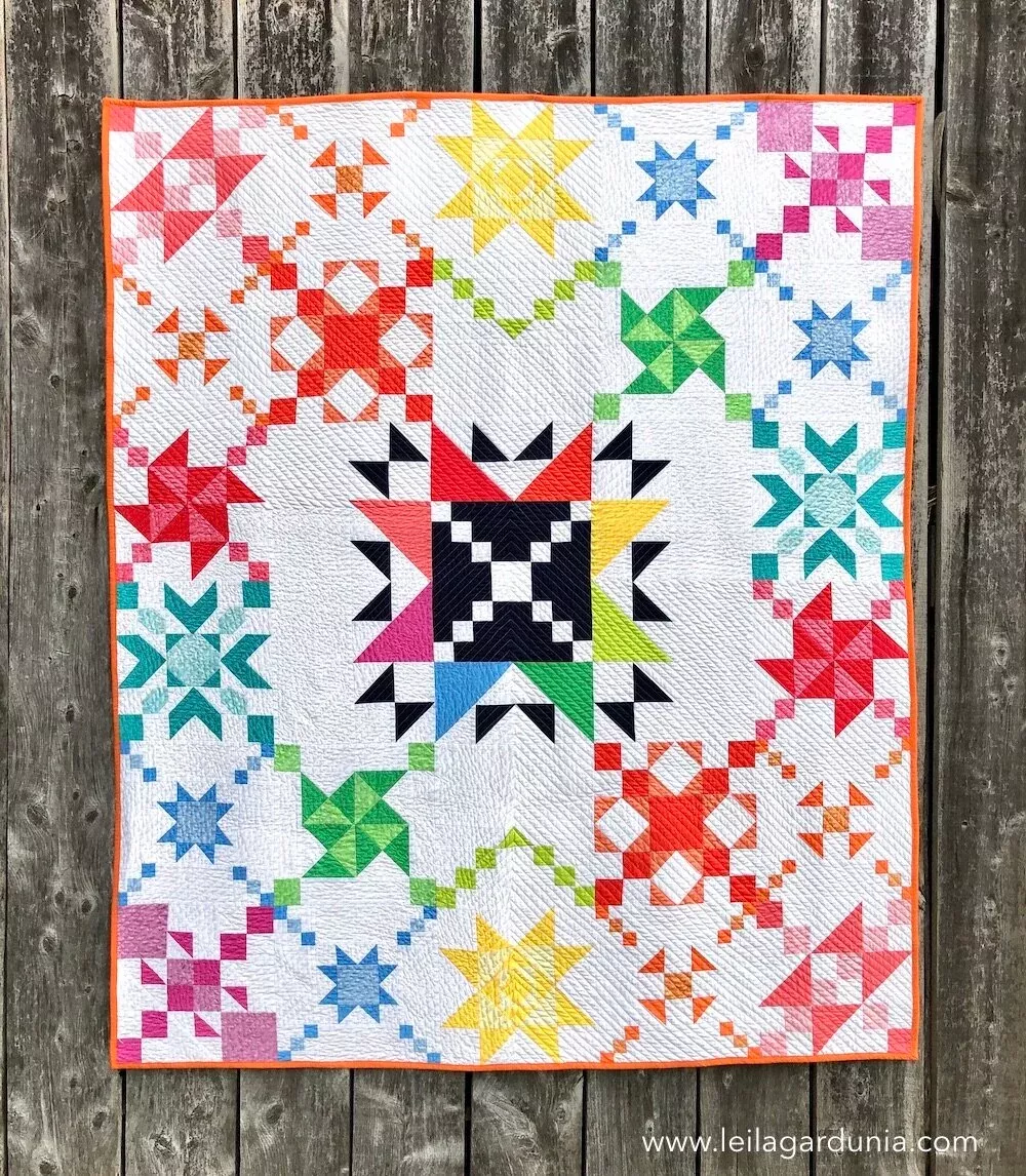 Patch Party Quilt Pattern by Leila Gardunia Designs