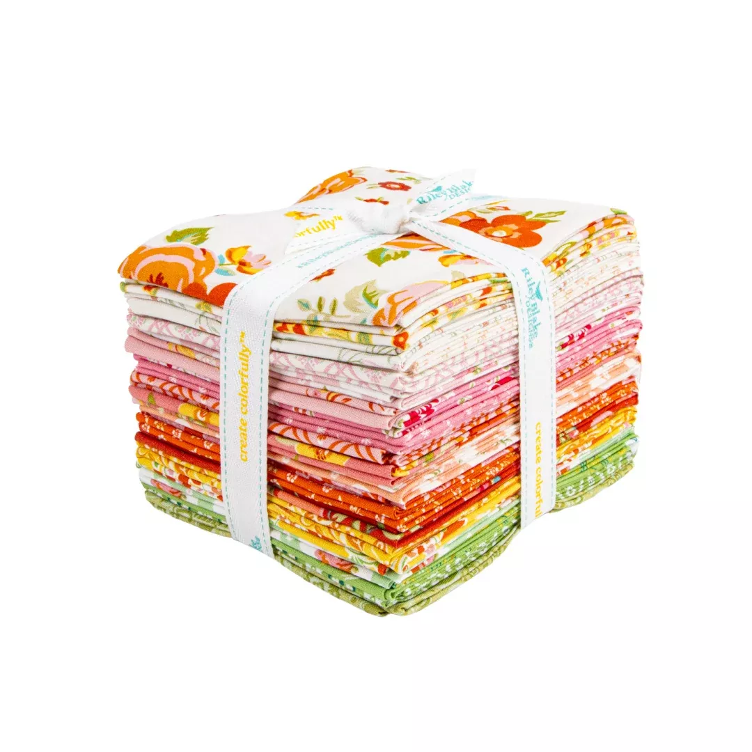 Peach Cobbler - Fat Quarter Bundle (21 pcs) by Lori Holt for Riley Blake