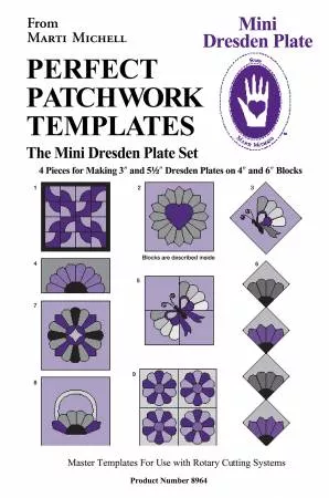 Perfect PatchworkMini Dresden Plate Template