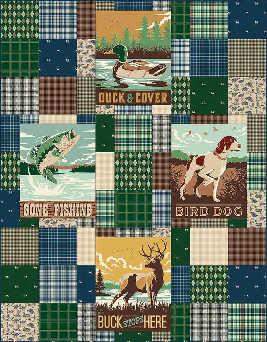 Picture Perfect Quilt Kit featuring Plaid-Venture Club from Riley Blake Designs (56" x 72")