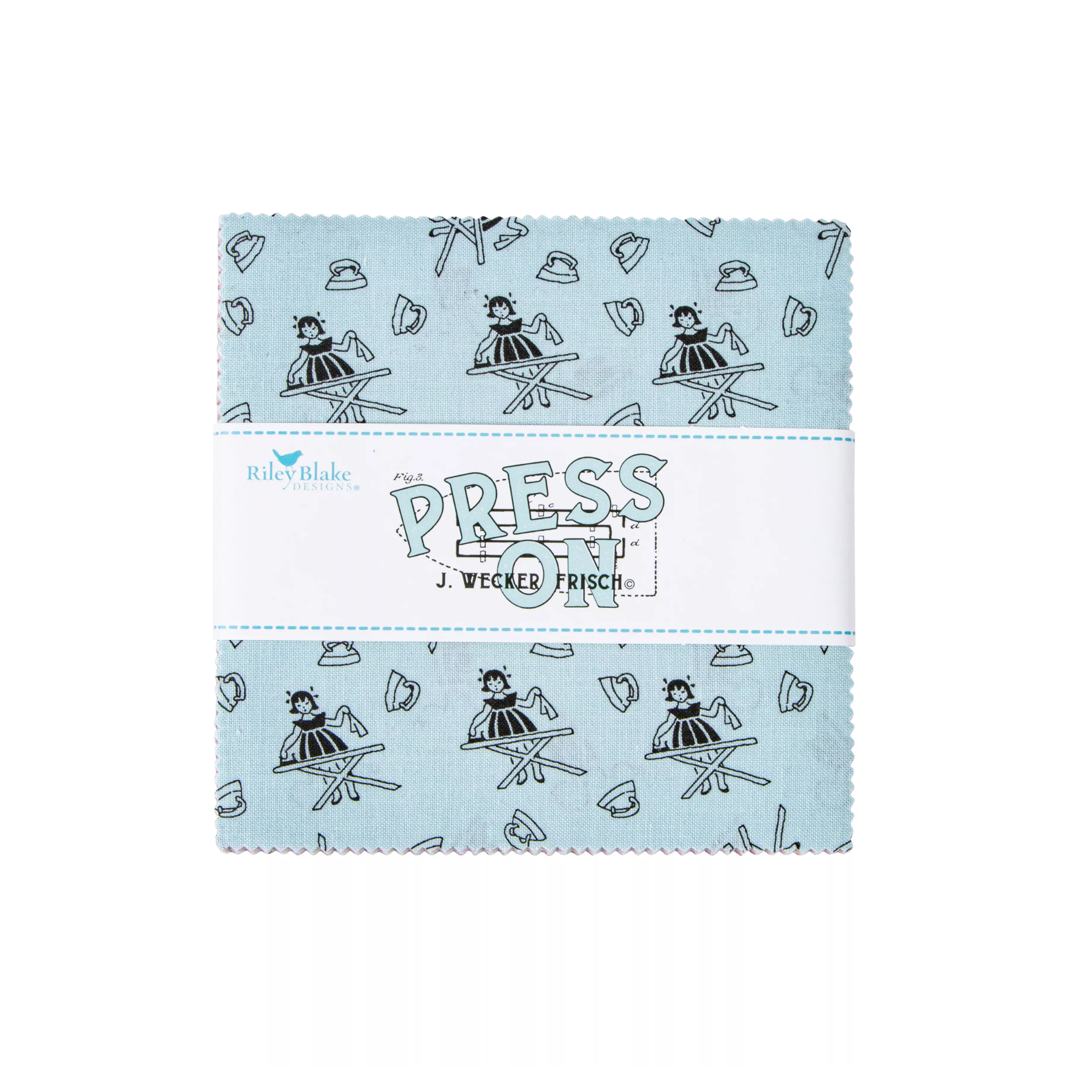 Press On | 5" Charm Pack by J. Wecker Frisch for Riley Blake | 42 pcs
