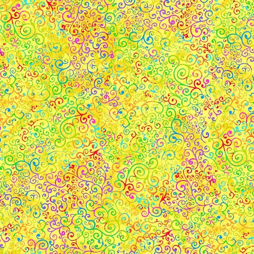 Prism by Chong a Hwong Swirly Vines CD2847Yellow