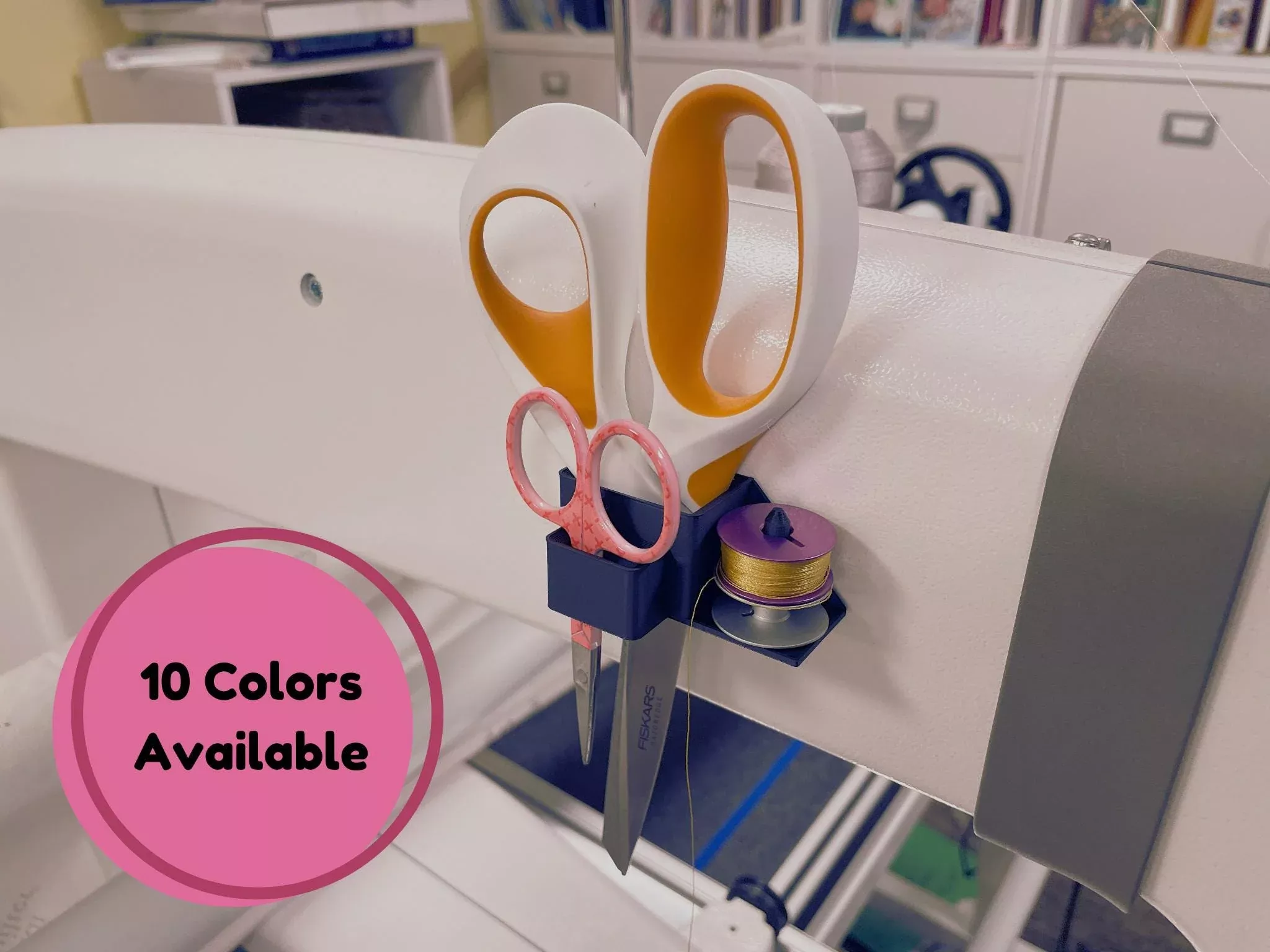 Quilt Machine, Longarm, Scissor and Bobbin Storage Organizer