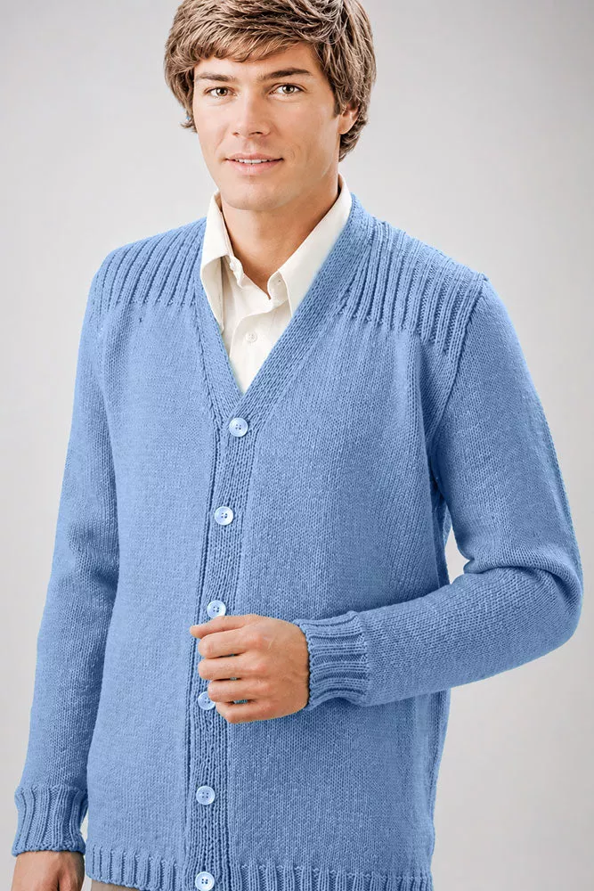 Ribbed Shoulder Cardigan Pattern