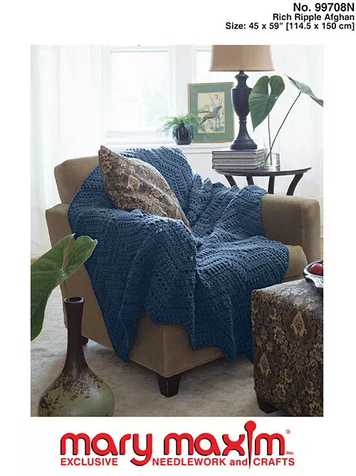 Rich Ripple Afghan Pattern