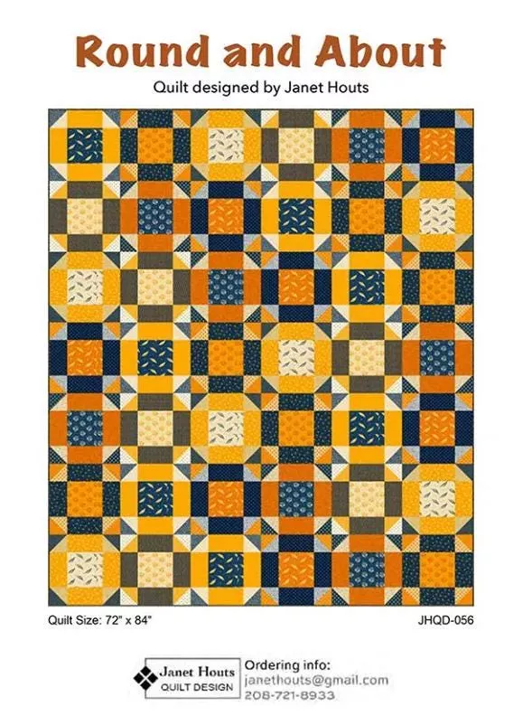 Round and About Pattern - Janet Houts Quilt Design