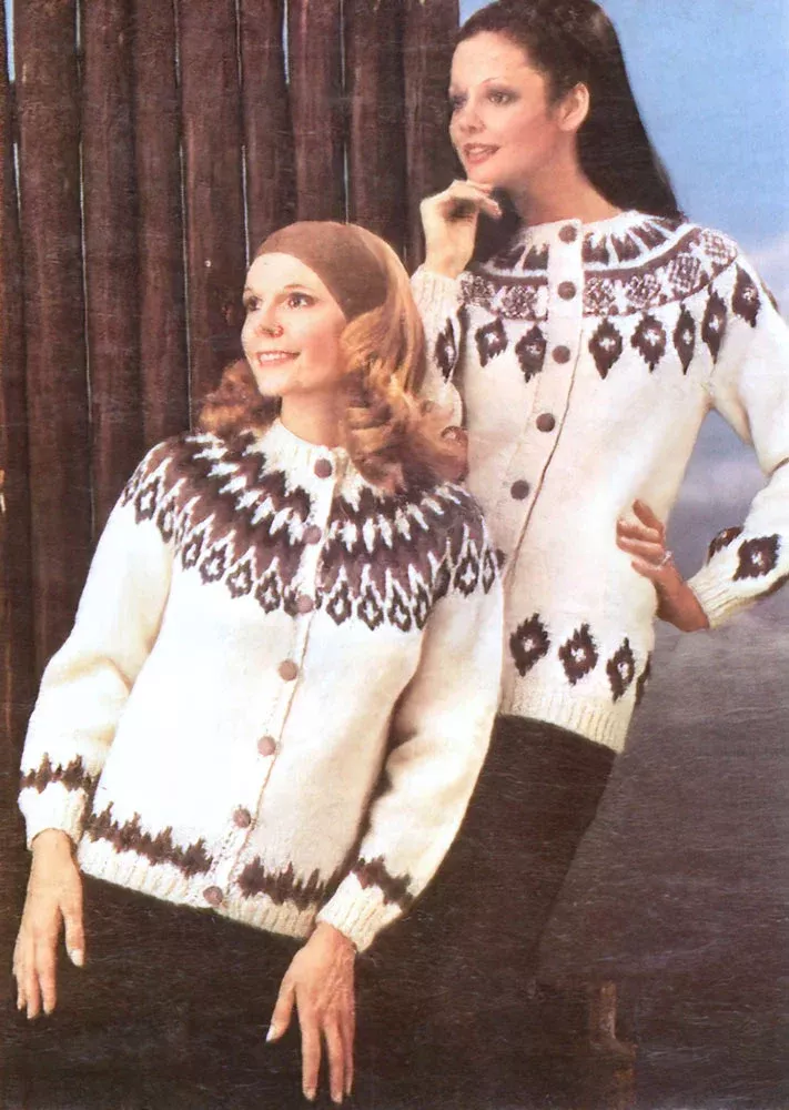 Round Neck Knitted Cardigan Pattern