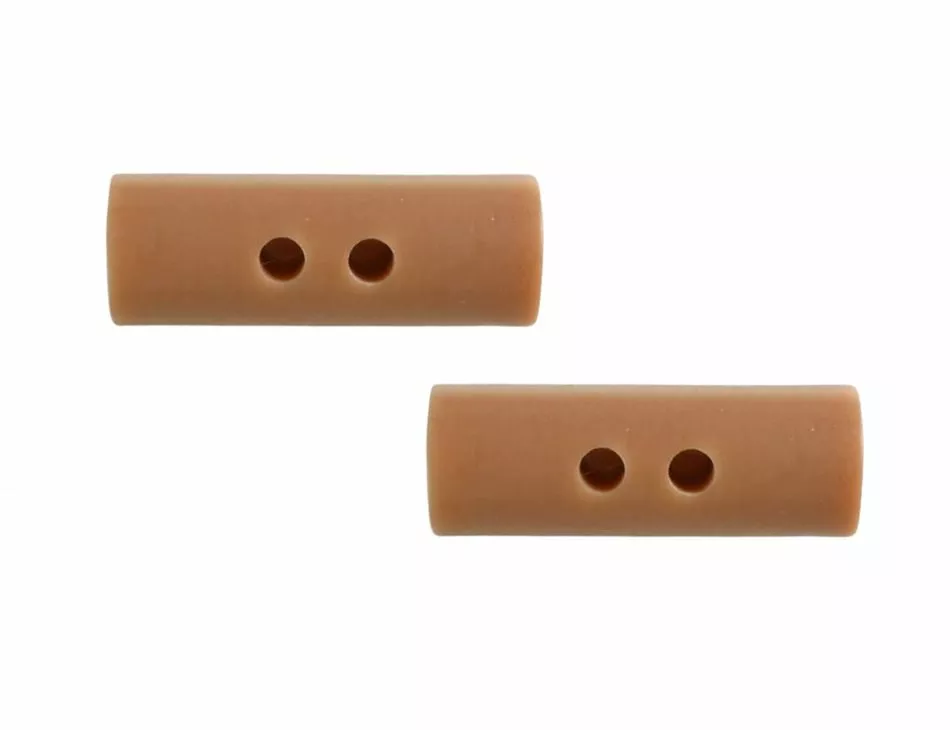 Round Toggle Button Peach 38mm