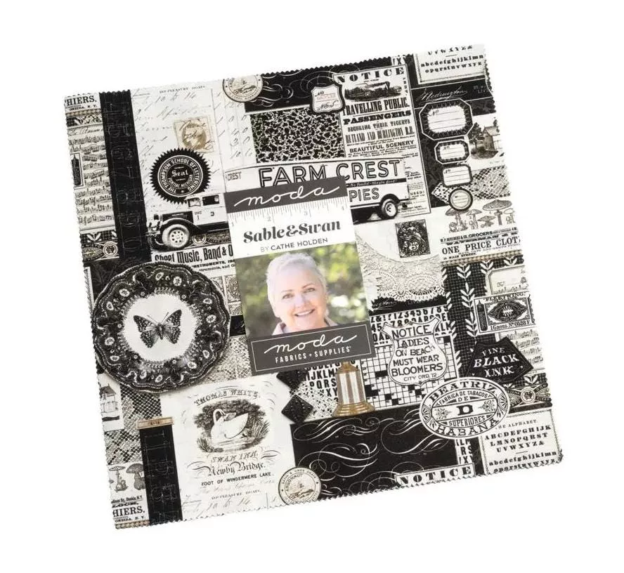 Sable and Swan Layer Cake - Cathe Holden - Moda Fabrics
