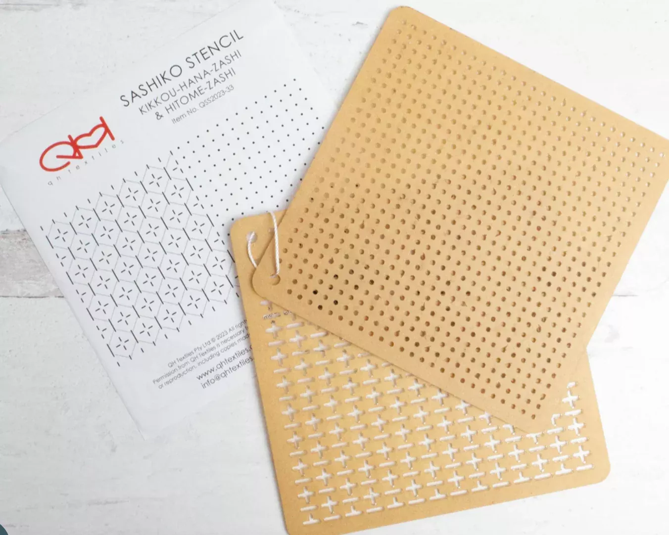 Sashiko Grid Stencil