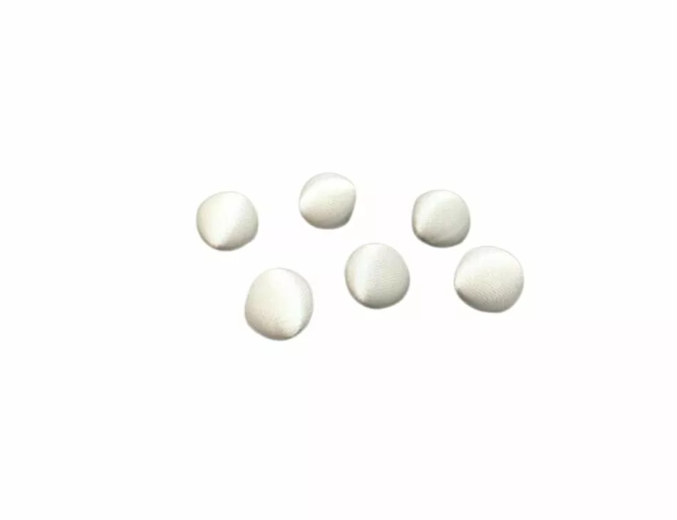 Satin Bridal Buttons Ivory 11mm