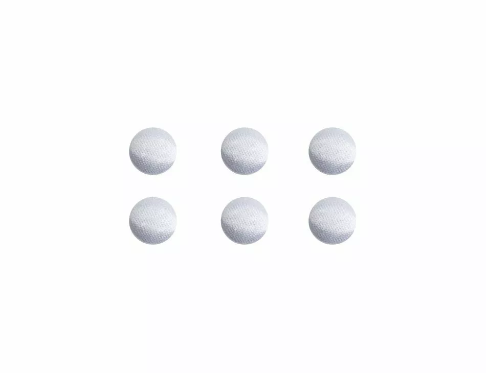 Satin Bridal Buttons White 11mm