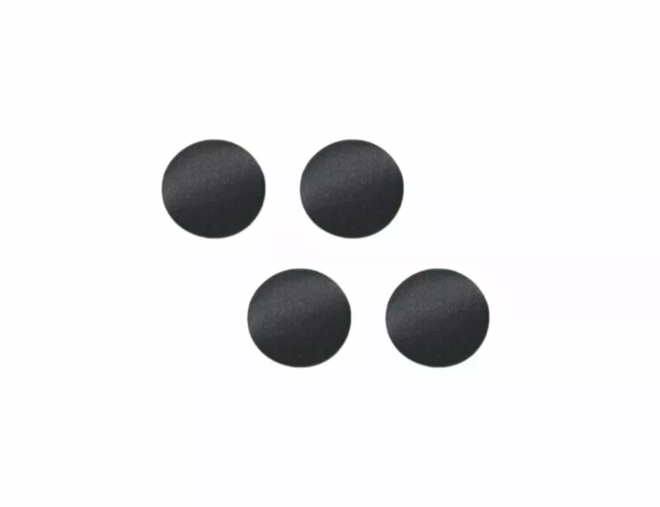 Satin Buttons Black 16mm