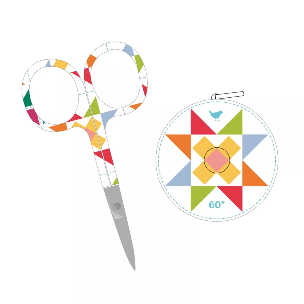 Scissors and Tape Measure Duo