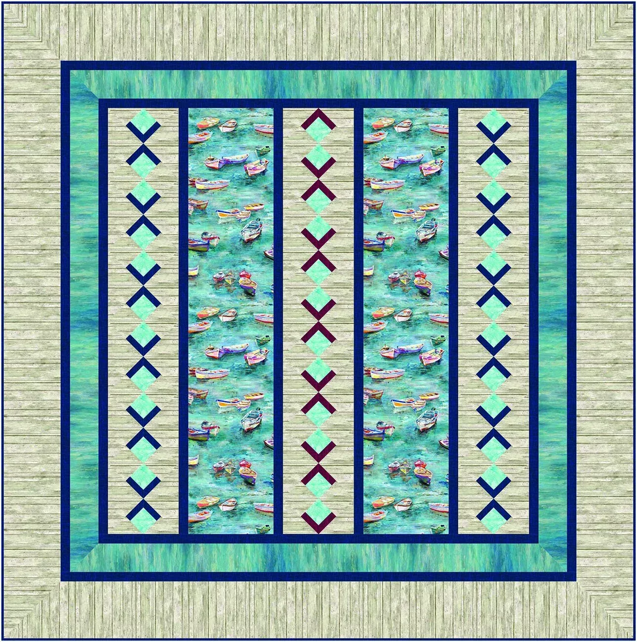 Seaside Quilt Pattern by Windmill Quilts