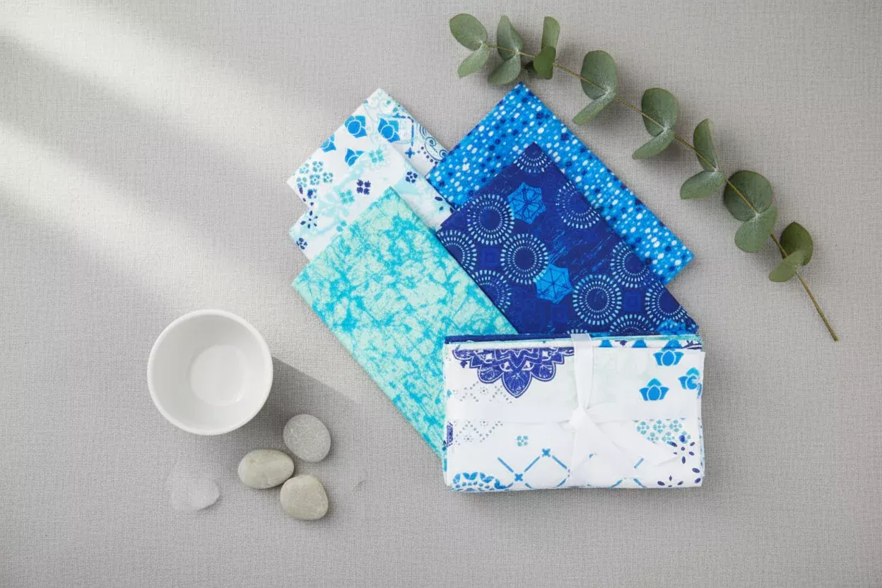 Siena Blue Fat Quarter Bundle - Fabric Additions