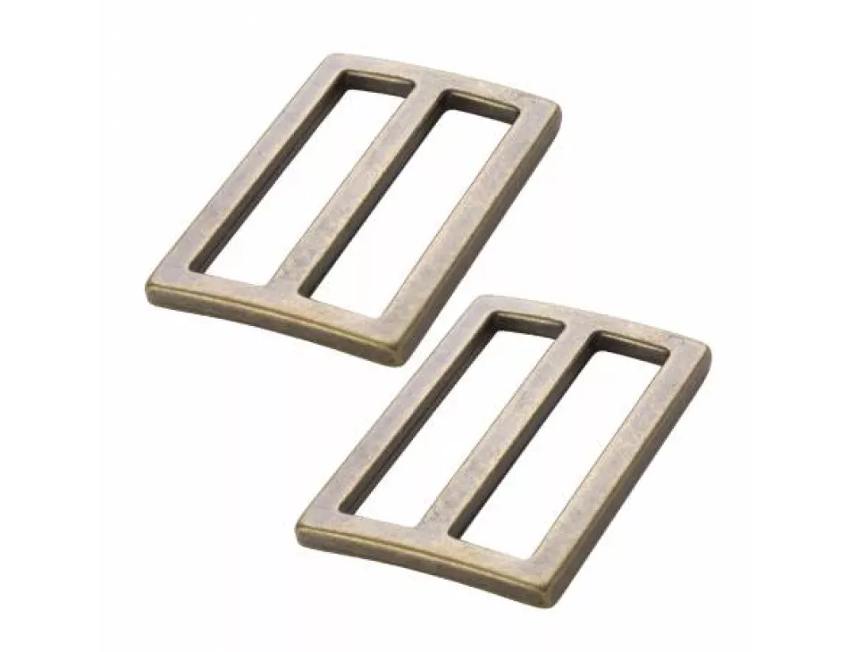 Slider Widemouth 1.5" Antique Brass Set of Two