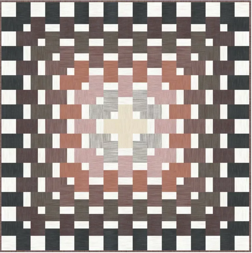 Space Dye Wovens by Figo Studio : Geo Weaver Quilt Kit