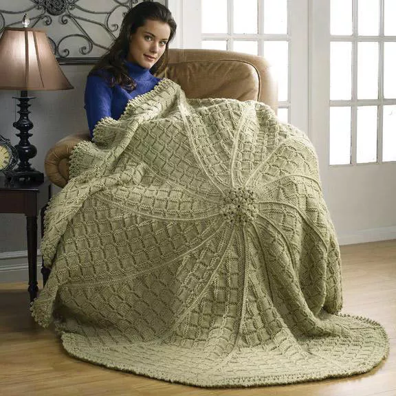 Squared Pinwheel Afghan