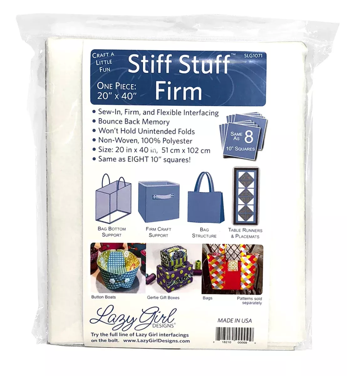 Stiff Stuff Firm Interfacing - 20" x 40"