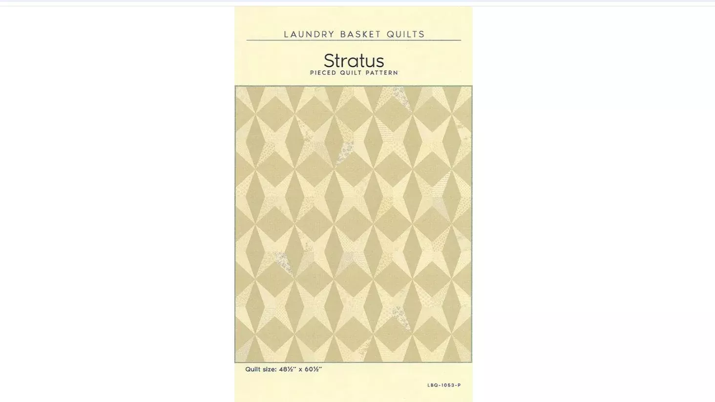 Stratus Quilt Pattern - Laundry Basket Quilts