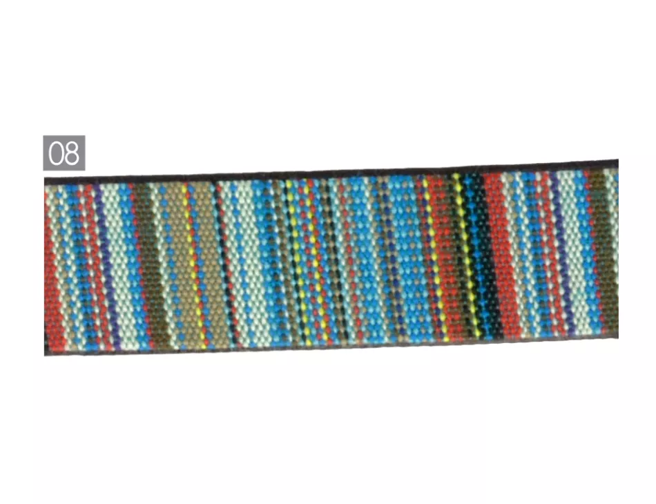 Striped Double Sided Webbing 1" Blue