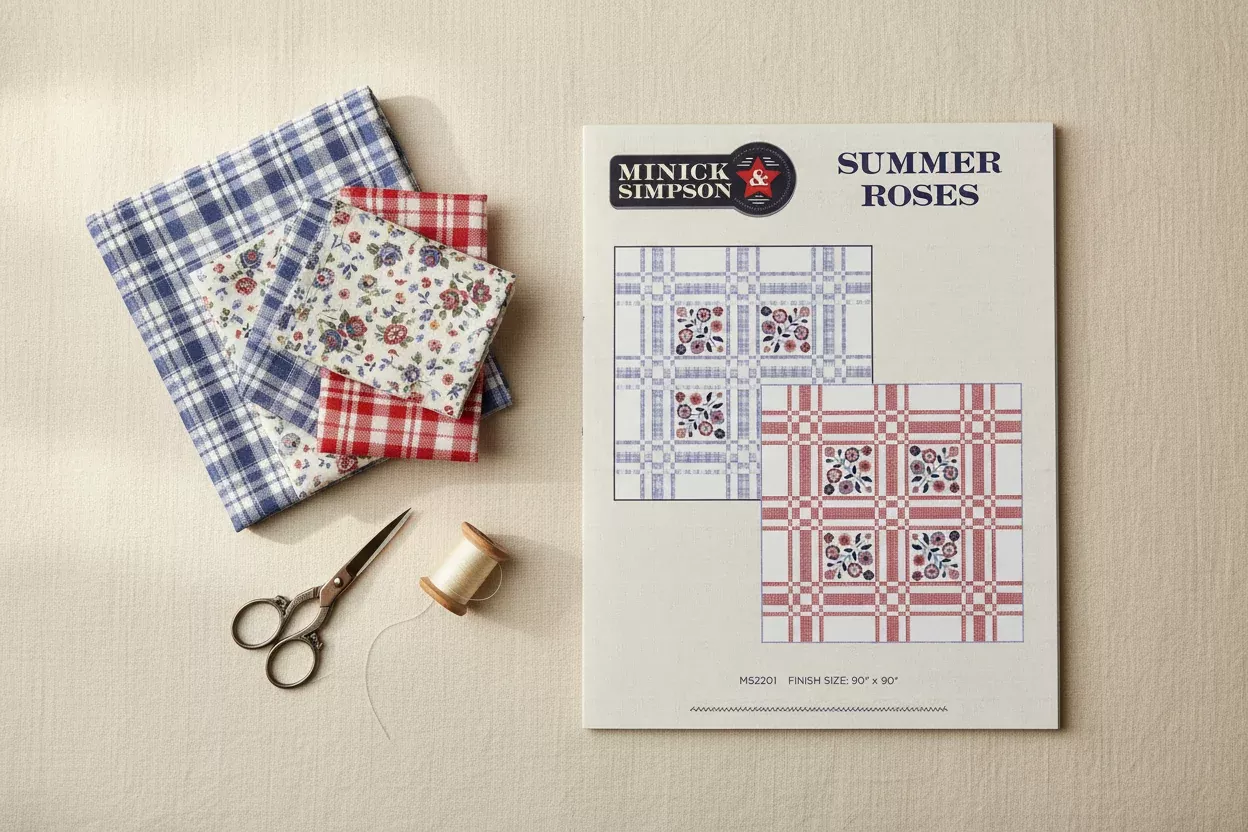 Summer Roses Quilt Pattern - Minick & Simpson