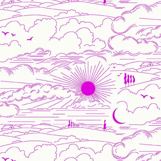Sun Print Whisper | Magenta Dwell by Alison Glass for Andover Fabrics | A-1219-P2