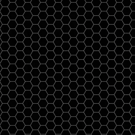 Sunny Honey | Black Honeycomb by Amy Latta Creations for Andover Fabrics | A-1579-K