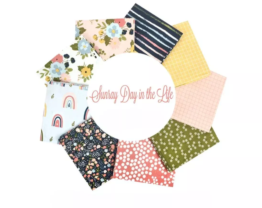 Sunray Day in the Life Fat Quarter Bundle 9/pkg. - Echo Park - Riley Blake Designs