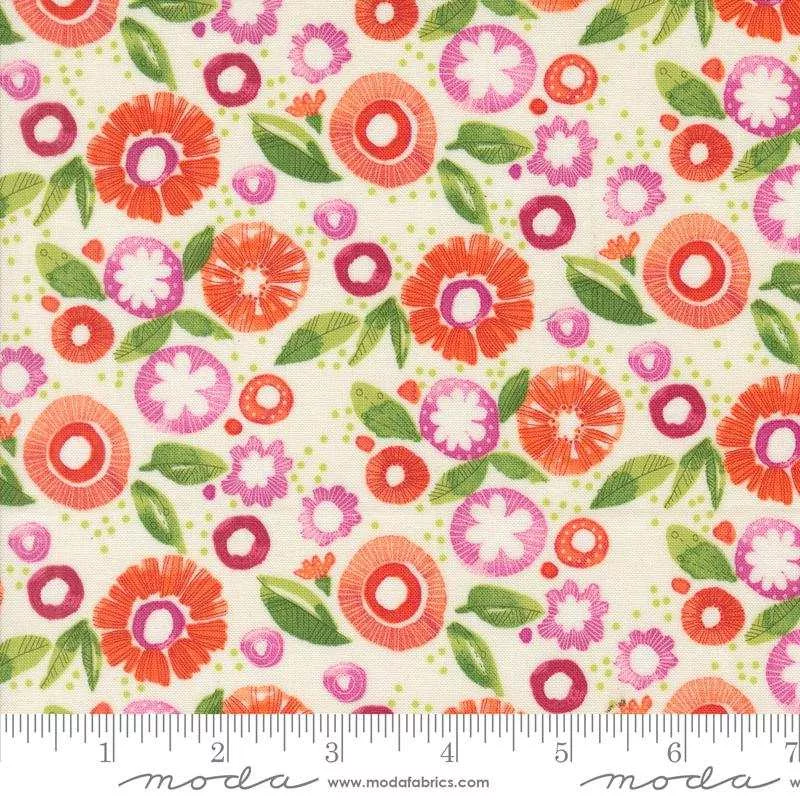 Superbloom Cream by Robin Pickens for Moda Fabrics -48786 11 - Sold in 1/2 yard increments