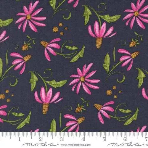 Superbloom Indigo by Robin Pickens for Moda Fabrics -48783 16 - Sold in 1/2 yard increments