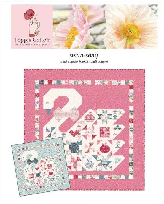 Swan Song Quilt Kit featuring Poppie Cotton 68 x 68