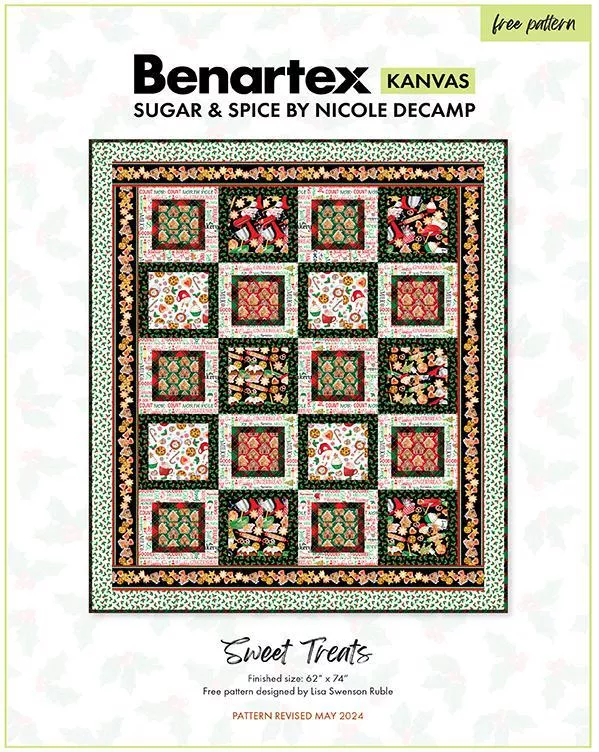 “Sweet Treats” Benartex Sugar & Spice Kit 62×74