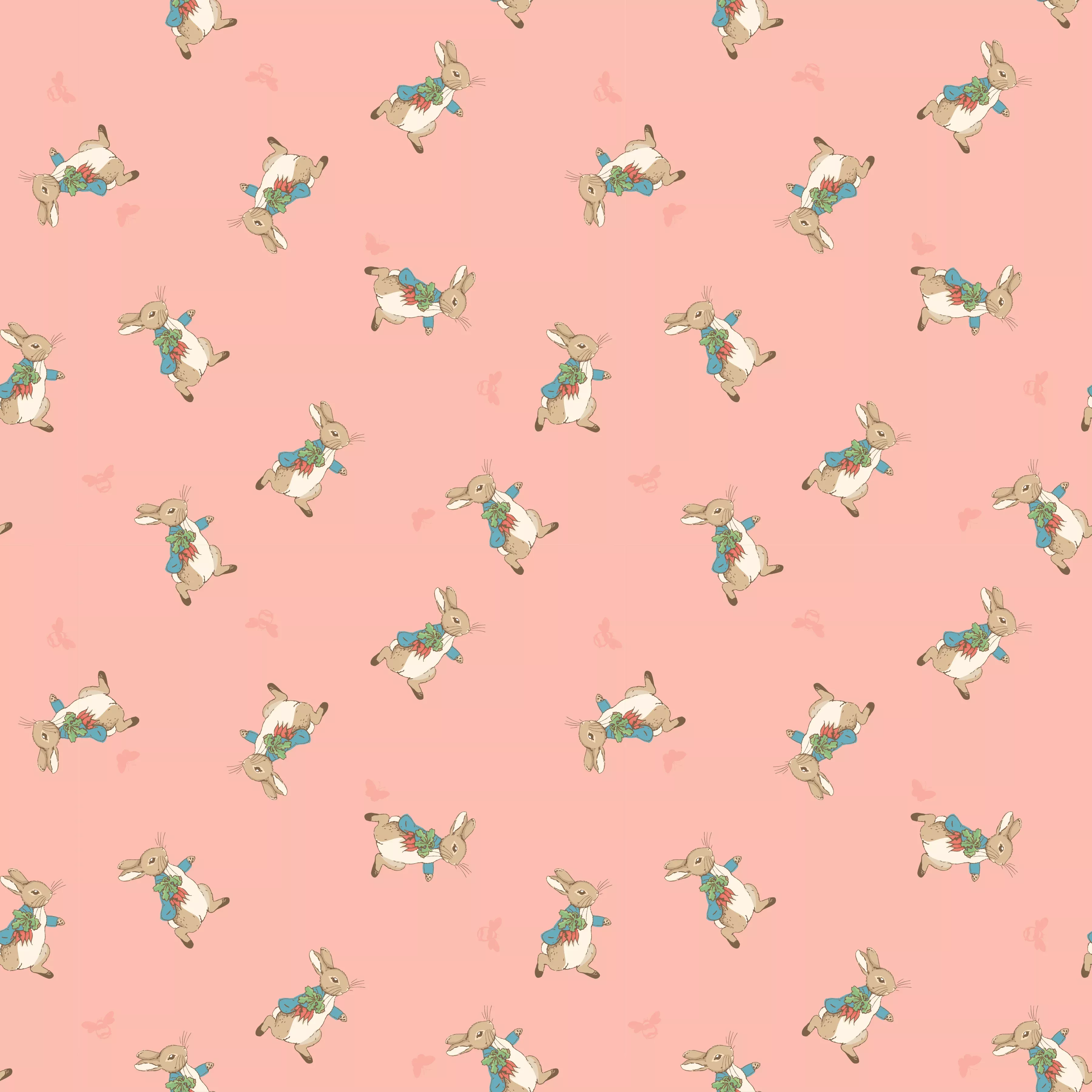 The Tale of Peter Rabbit | Peter Toss Coral by Beatrix Potter for Riley Blake | C14702-CORAL
