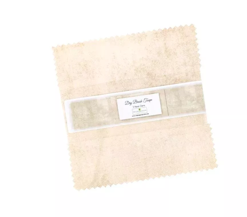 Taupe Essentials Dry Brush Charm Pack - Wilmington Prints