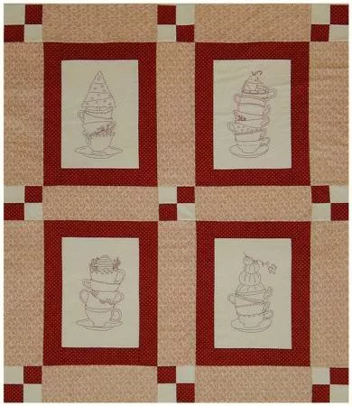 Teetering Teacups - Hand Embroidery Pattern