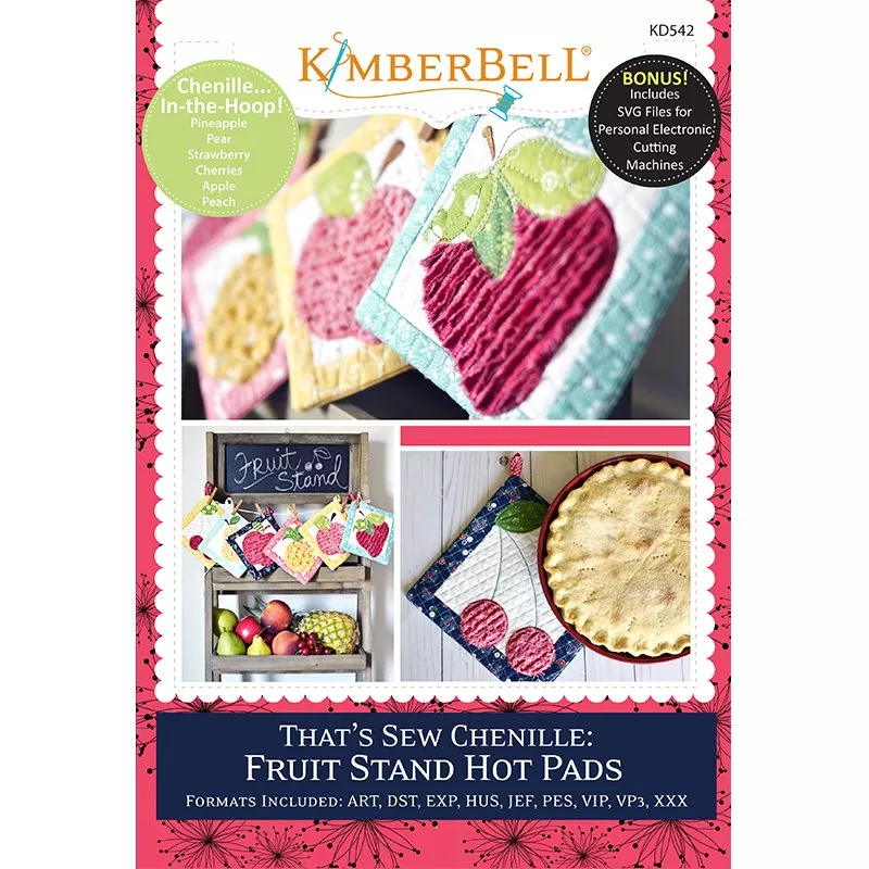 *THAT'S SEW CHENILLE//FRUIT STAND HOT PADS//CD-MULTI FORMAT//KIMBERBELL