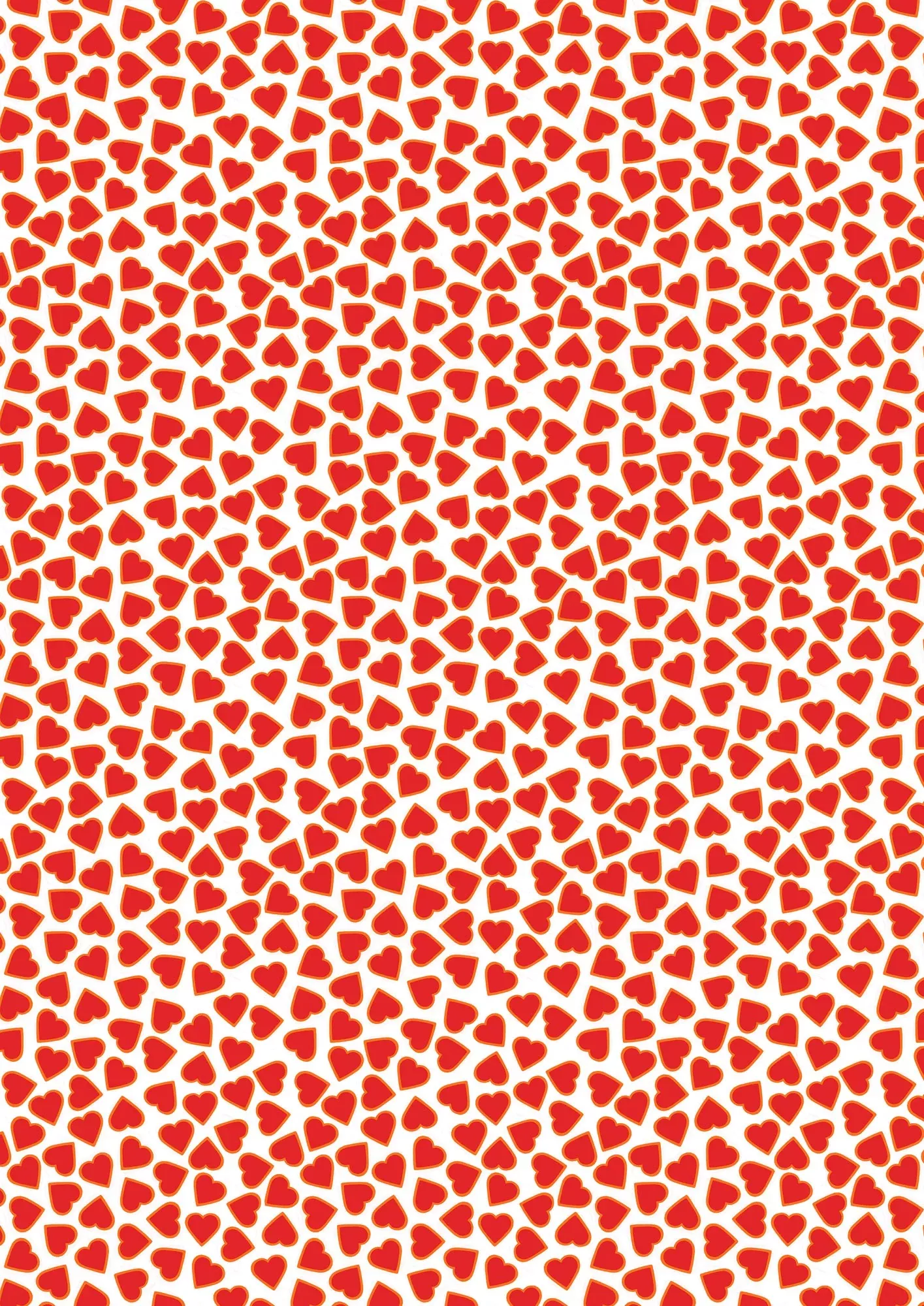 Tomten's Folklore Christmas | Ditsy Red Hearts on White by Eva Melhuish for Lewis & Irene | CE44