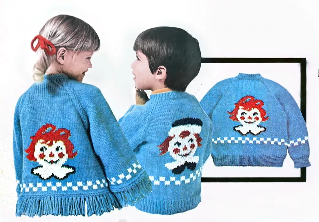 Tot's Cardigan - Rag Doll - Girl Pattern