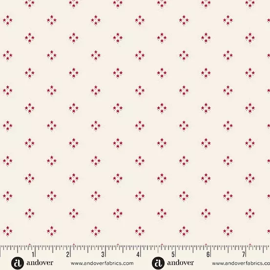 Tradition by Andover Fabrics - White Star Clusters - A-1325-L - Sold in 1/2 yard increments