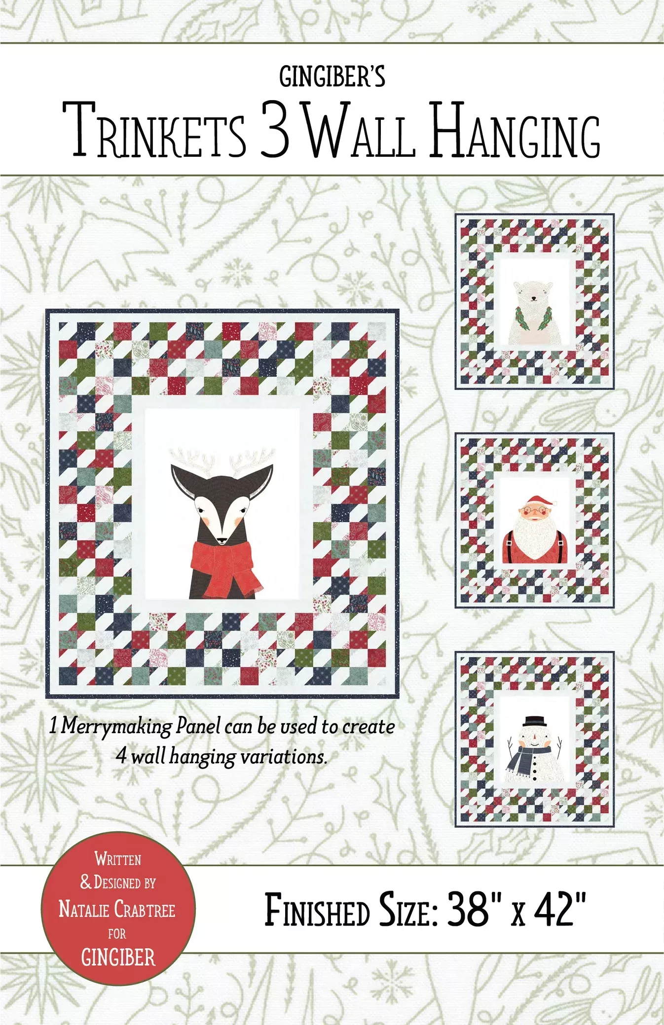 Trinkets Wall Hanging Quilt Pattern by Gingiber