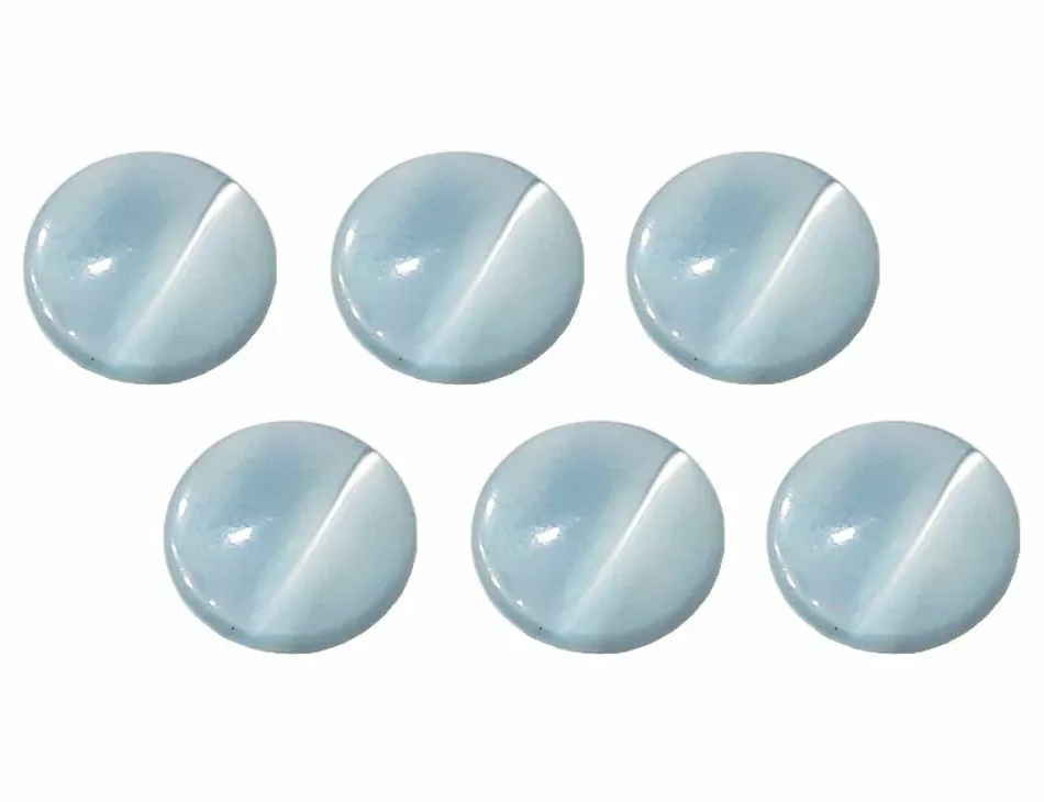 Troca Shell Shank Button 11mm Lt Blue