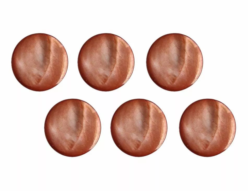 Troca Shell Shank Button 11mm Sienna