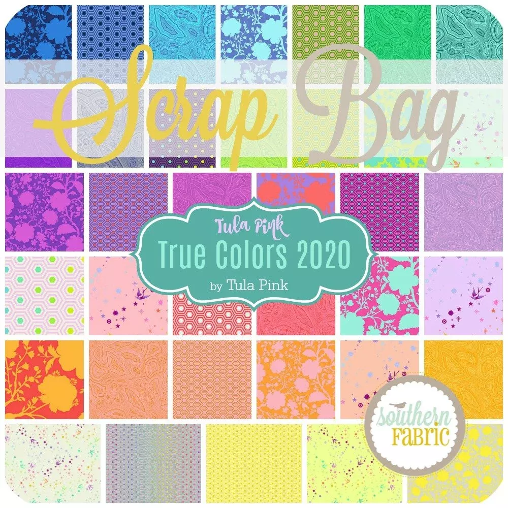 True Colors 2020 Scrap Bag (approx 2 yards) by Tula Pink for Free Spirit