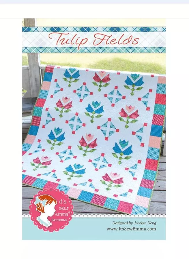Tulip Fields Quilt Pattern- Jocelyn Uneg - It's Sew Emma