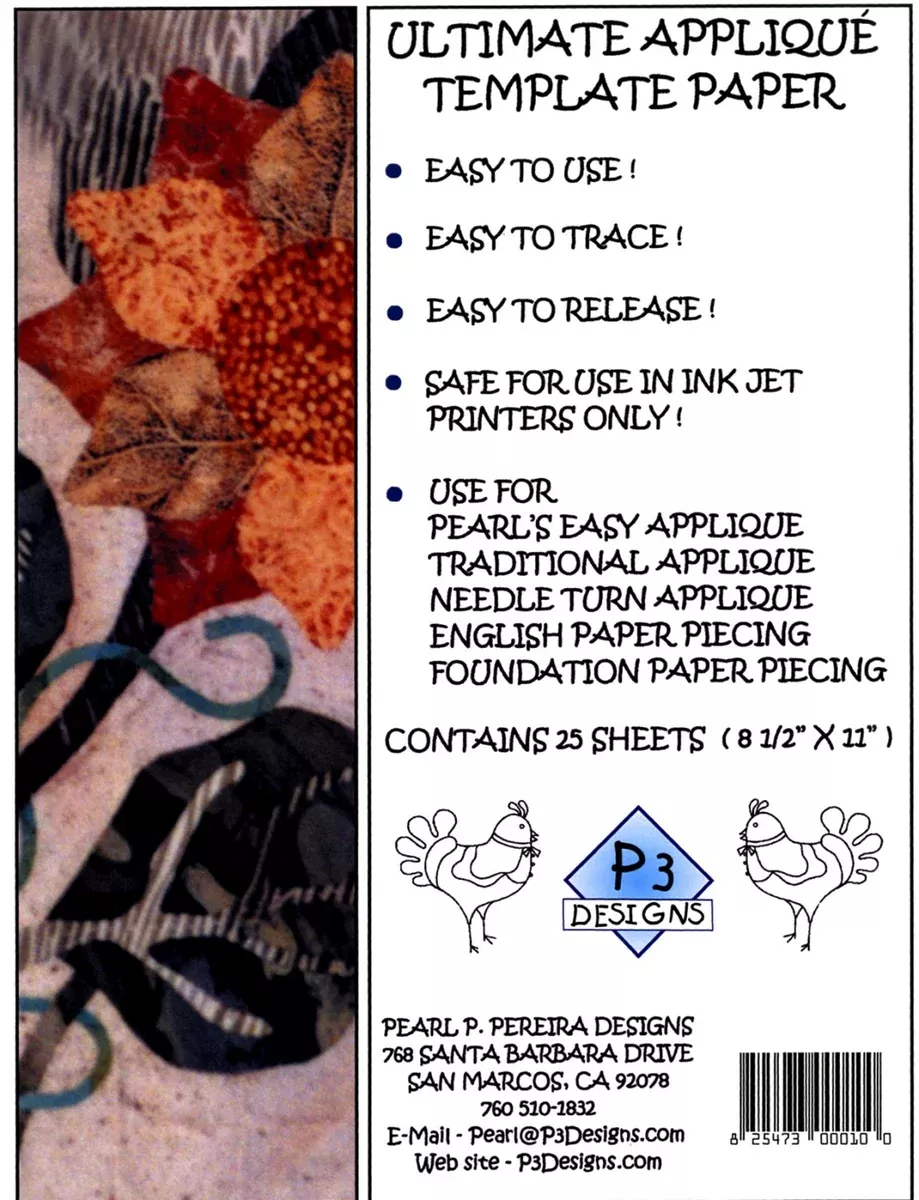 Ultimate Applique Template Paper